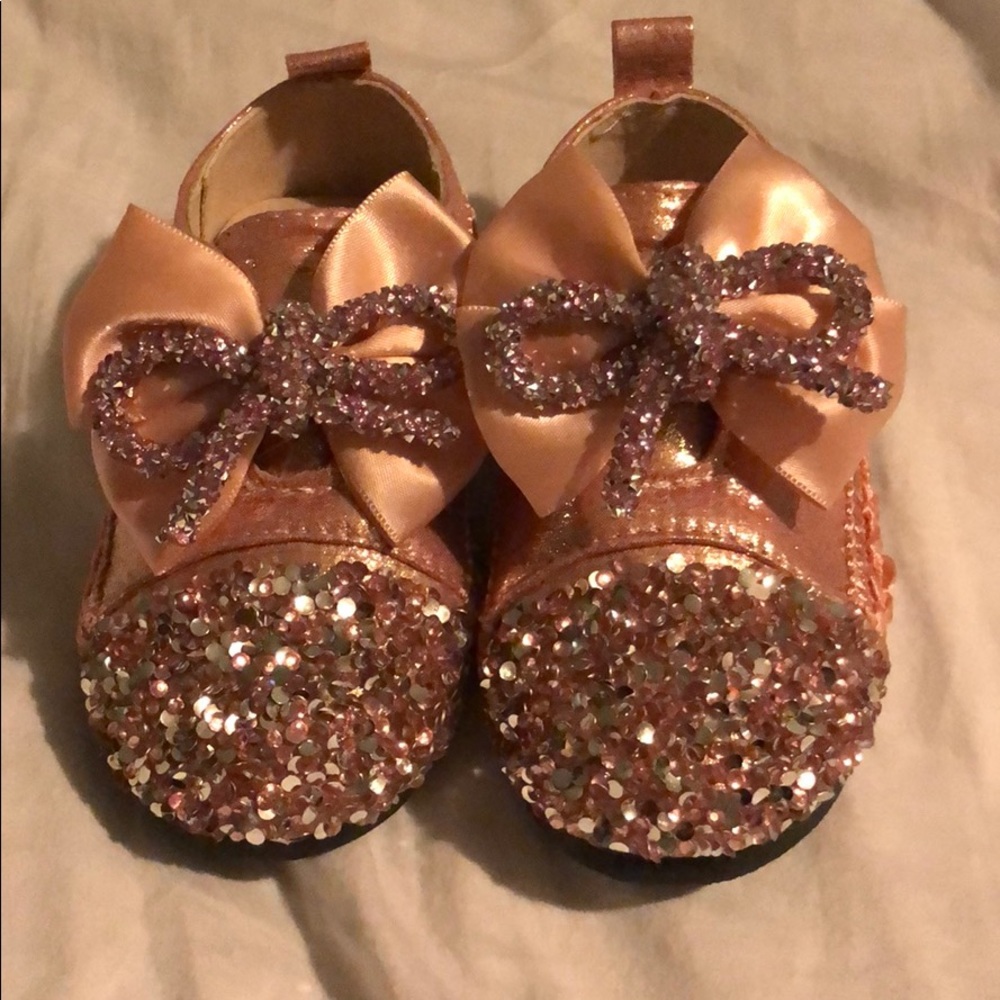 Girls Rose Gold Birthday Shoes